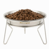 Meowgod elevated cat bowls with a raised stand for stable meals