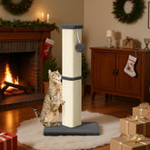 MeowHomm cat scratching post, 32-inch tall, supports healthy scratching and furniture protection