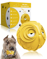 Mewlmart Giggle Ball Owl yellow front view boosts interactive play and bonding.