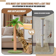 Meowoou universal-fit cat trees image demonstrating broad compatibility.