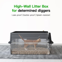 Meowra XXXL sealed-edge design reduces litter kick-out and leaks.