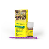Merck Safe-Guard Aquasol bottle-pour demonstrates easy dosing for quick deworming.