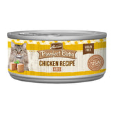 Merrick Purrfect Bistro chicken pate canned shows smooth texture ideal for picky eaters.