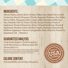 Merrick Purrfect Bistro variety pack chicken can image emphasizes protein-dense meal for balanced feline nutrition.