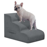 Mesa Lemon dog stairs two-step design for easier bed access