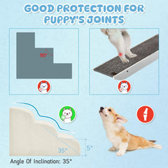 Mesa Lemon dog stairs waterproof corduroy cover resists spills and dirt
