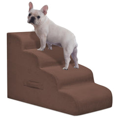 Mesa Lemon Dog Steps four-step coffee setup provides a stable platform for safe bed access
