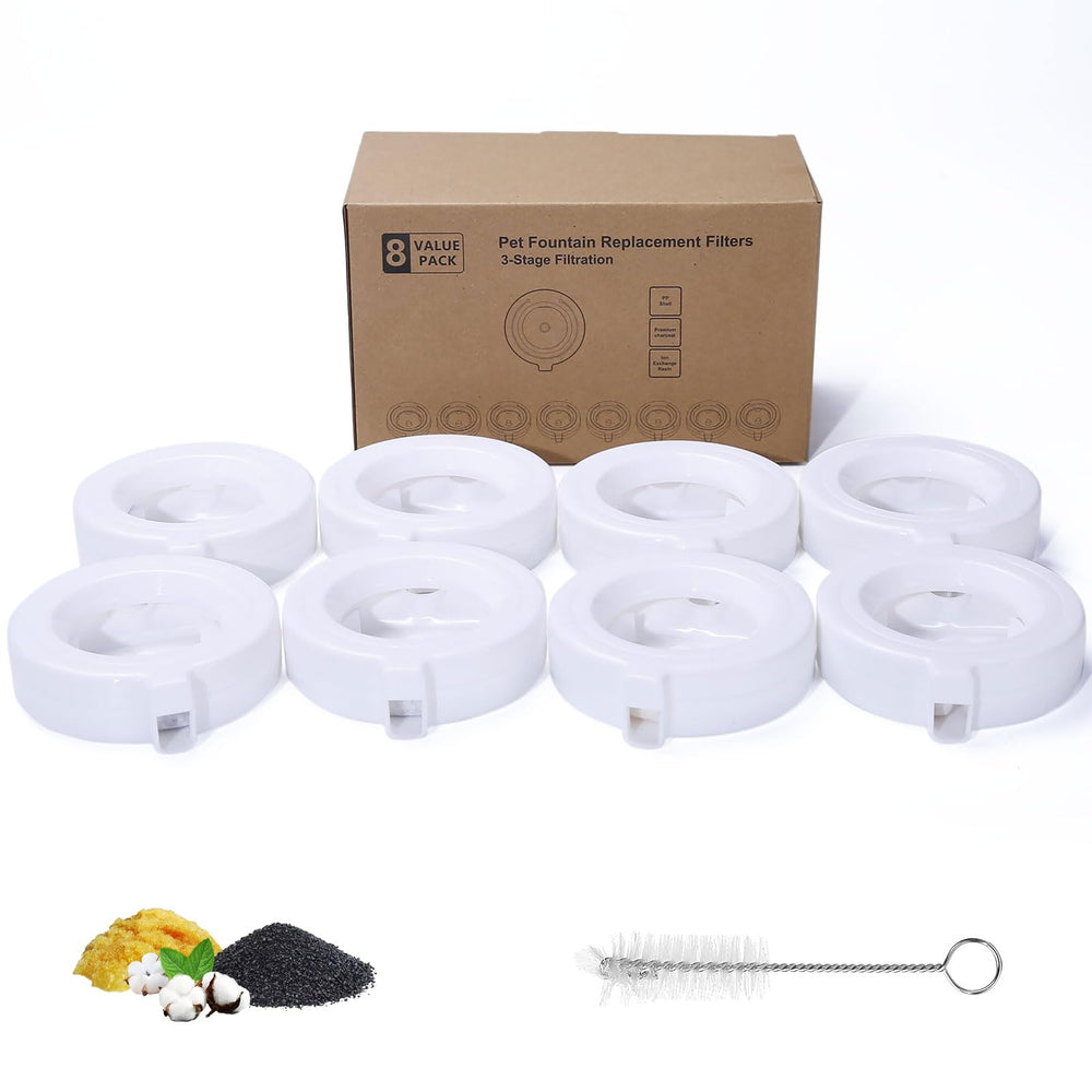mestrol 8-pack filters show compatible dispenser fit for hassle-free hydration
