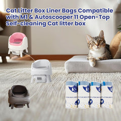 Mestrol dual-pull-seal liner demonstrates touchless waste sealing for hygienic scooping.