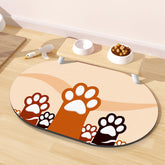 Almohadilla absorbente METEOROCK para comida de gatos mantiene el suelo seco.