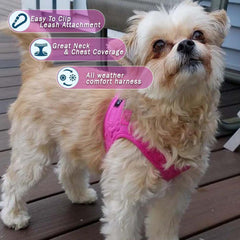 Metric USA Comfort Fit harness with velvet plush interior for gentle contact on sensitive skin.