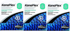 Metroplex Kanaplex 3x5g bottles shown for aquarium infection management