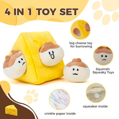 MewaJump squeaky chew toy with crinkle paper – medium size for engaging, boredom-busting sessions.