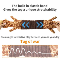 MEWMINGLE giraffe toy durable plush material stands up to playful chewers