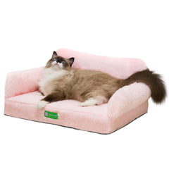 MEWOOFUN cat bed egg-foam-core offers supportive comfort during calm naps.