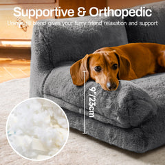 MEWOOFUN 26x14.5x13 inch bed suits small to medium dogs.