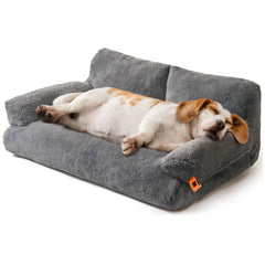 MEWOOFUN dog bed with removable-washable-cover for easy cleaning after adventures.