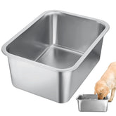 MEWTOGO 3-gallon dog bowl front view highlights large capacity for big dogs