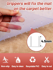 MEWTOGO anti-slip back-nails secure protector to carpet for stability