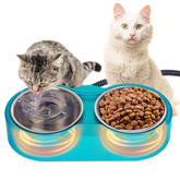 MEWTOGO heated-water-bowl-outdoor-cat-setup supports winter hydration.