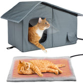 MEWTOGO weatherproof cat house roof providing rain protection for outdoor cats