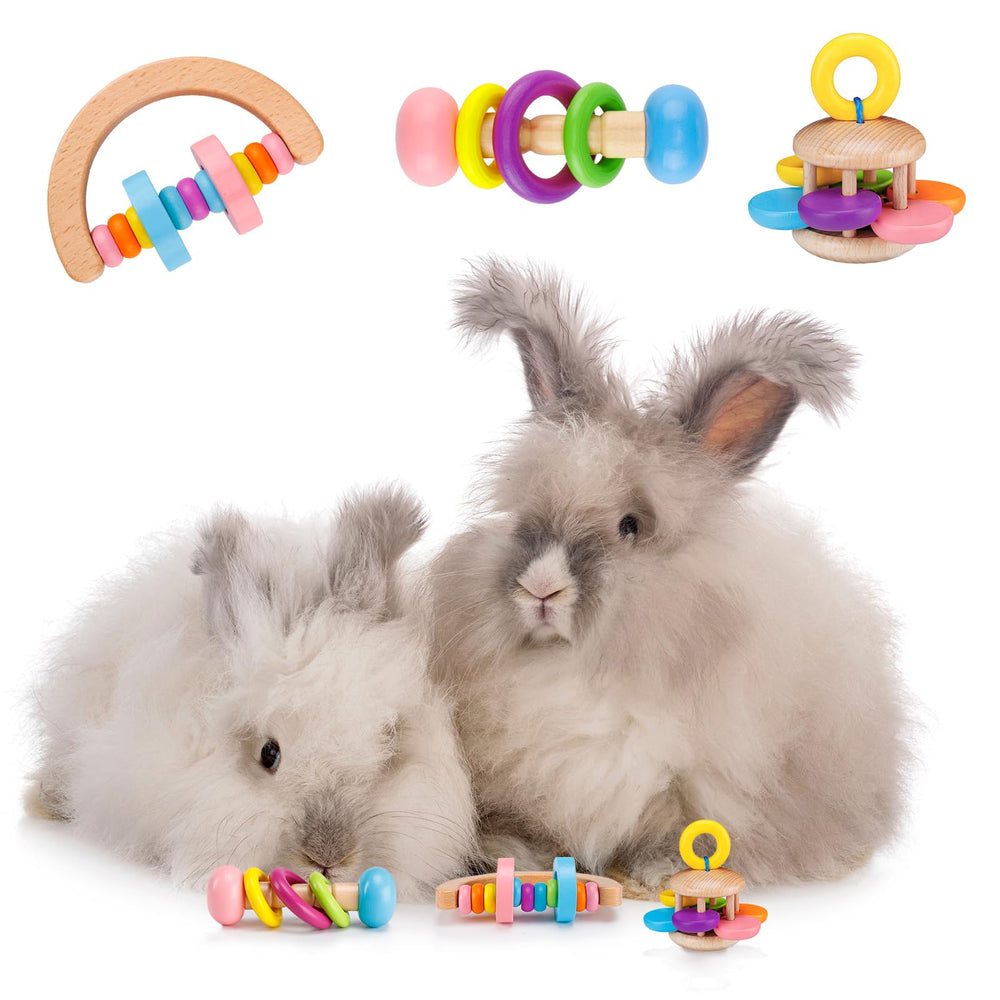 MEWTOGO wooden bunny toy assembly demonstrates sturdy chew-friendly design for safe play