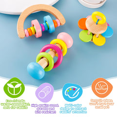 MEWTOGO wooden bunny toy closeup-smooth-edges highlights gentle edges for pet safety