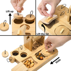 Mezchi hamster bamboo toy—safe, durable enrichment for playtime