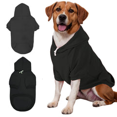 Mfiker large dog hoodie front view with easy pullover design for quick wear