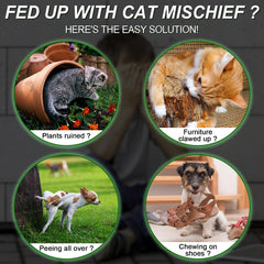 Mgkenk cat deterrent yard application demonstrates large coverage