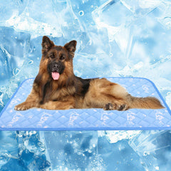 MH MYLUNE HOME dog cooling mat arc-chill absorption shows instant heat absorption for cooling relief.