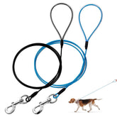 Mi Metty chew-proof dog leash close-up highlights durable coated wire rope