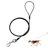Mi Metty chew-proof dog leash with coated wire rope for tough chewers.