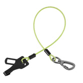 Mi Metty dog car seat belt setup shows dual buckles for universal car compatibility.