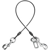 Mi Metty dog seatbelt clip in backseat for secure car rides.
