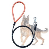 Mi Metty heavy-duty dog leash with 5ft wire rope in black for strong control.