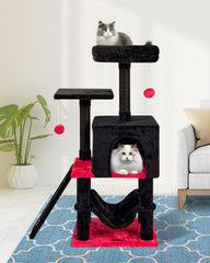 MIAO PAW Gothic Cut Cat Tree hammock offers a comfy sleeping nook for cats.