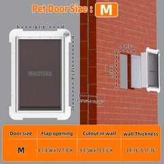 MIAOTONG dog door brush seal blocks drafts and insects