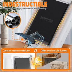 MIAOTONG installation template image demonstrates DIY cut-out ease