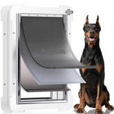 MIAOTONG xl-dog-door-steel-frame enables secure large-dog entry with durable steel construction.