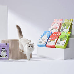 Michu Tofu Cat Litter keeps odors minimal with unscented odor neutralizing design.