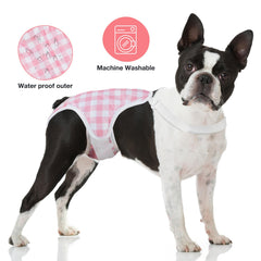 MICOOYO dog diaper onesie liner compatibility for easy cleanup
