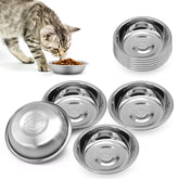 MicoSim stainless steel cat bowl set—durable and easy to clean for daily feeding.