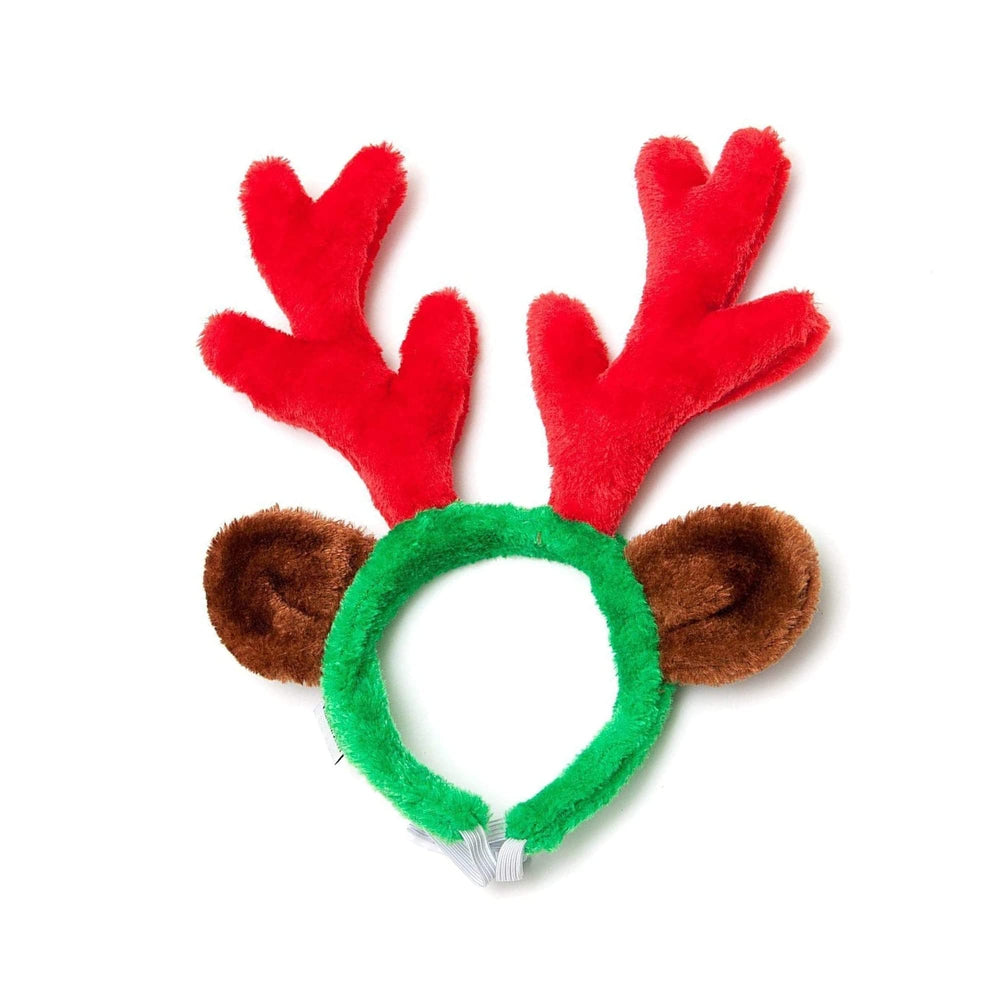 Midlee Christmas Reindeer Antlers on a large dog for festive headwear photos