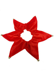 Midlee elf dog hat with bell neck band collar detail highlights bells for charm.