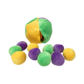 Midlee Hide a Ball Puzzle Dog Toy ball pouch ready for solo enrichment