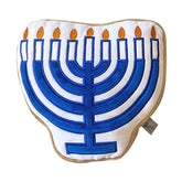 Midlee Menorah Sugar Cookie Dog Toy large view showcasing plush festivity and durable construction.