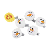 Midlee Snowball Fight plush dog toy pack—six balls for indoor fetch and interactive play.