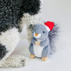 Midlee soft plush squirrel closeup shows cozy fur and stitching.