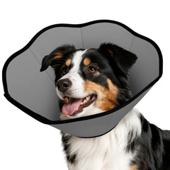 MIDOG soft cone collar closeup showing breathable microfiber for comfortable recovery